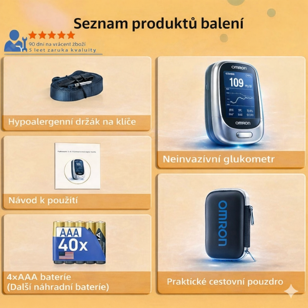 🔥Nejnovější technologie infračerveného glukometru Omron™ z roku 2026🔥