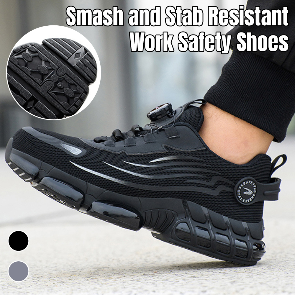 Wearscomfy Men's Smash and Stab Resistant Work Safety Shoes - Buy 2 Free Shipping