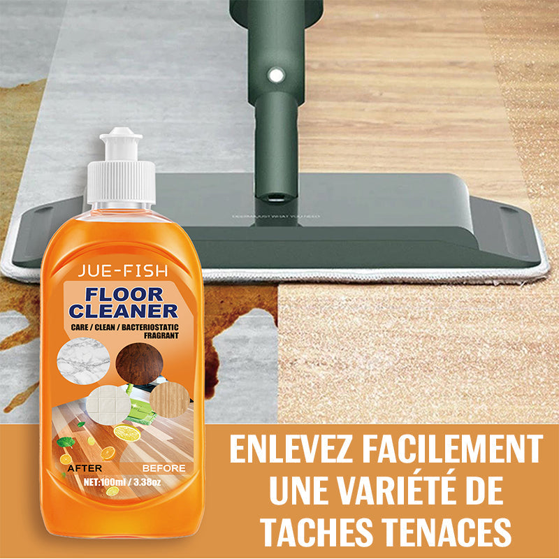 Powerful decontamination floor cleaner