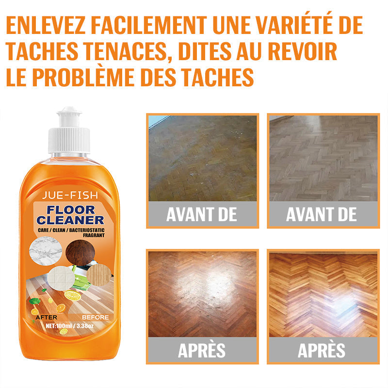 Powerful decontamination floor cleaner