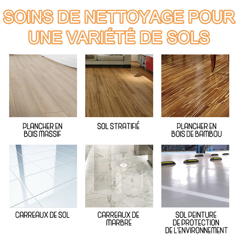 Powerful decontamination floor cleaner