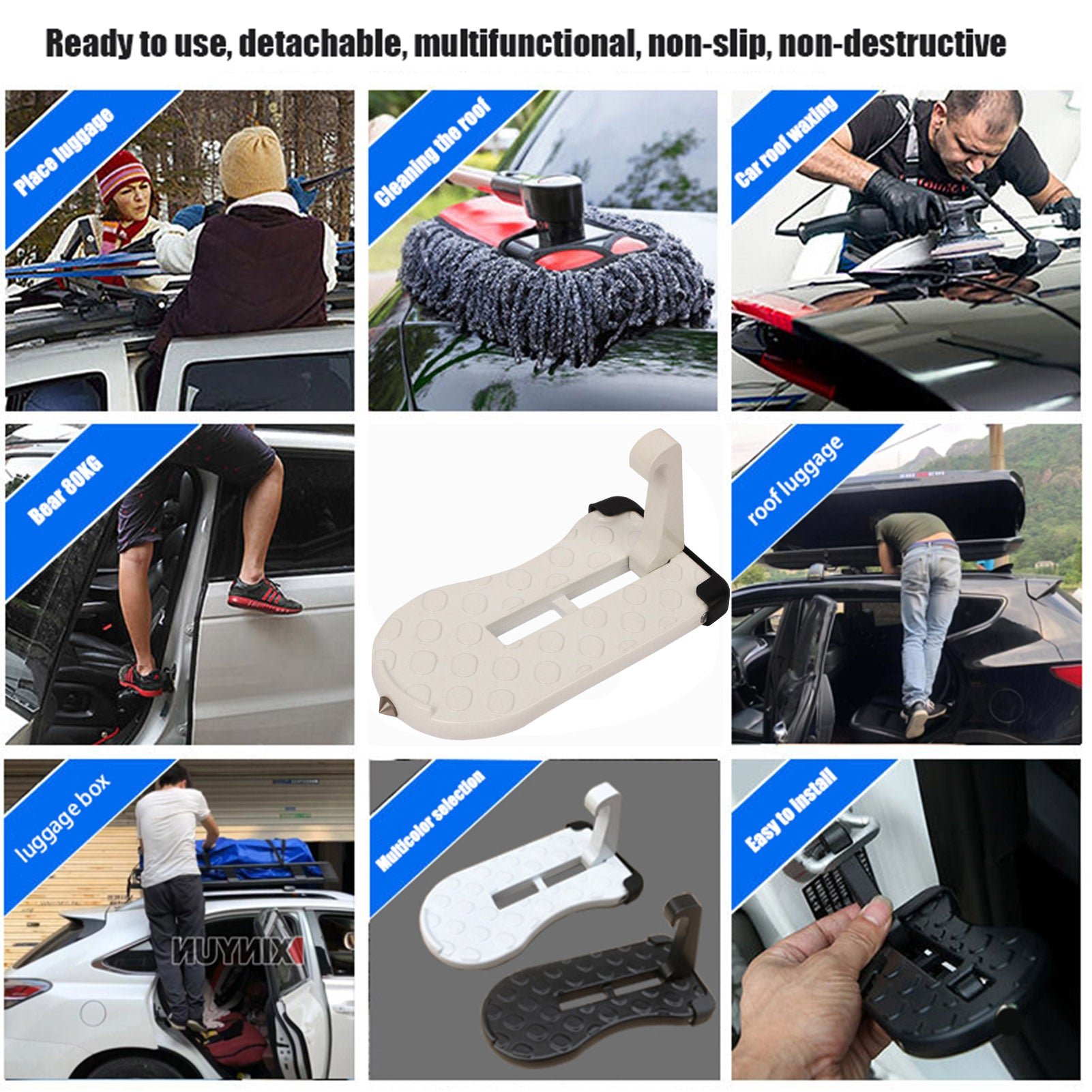 (🔥HOT SALE NOW 49% OFF) - Newly Upgraded Foldable Car Door Step Fits in All Kind of Vehicle