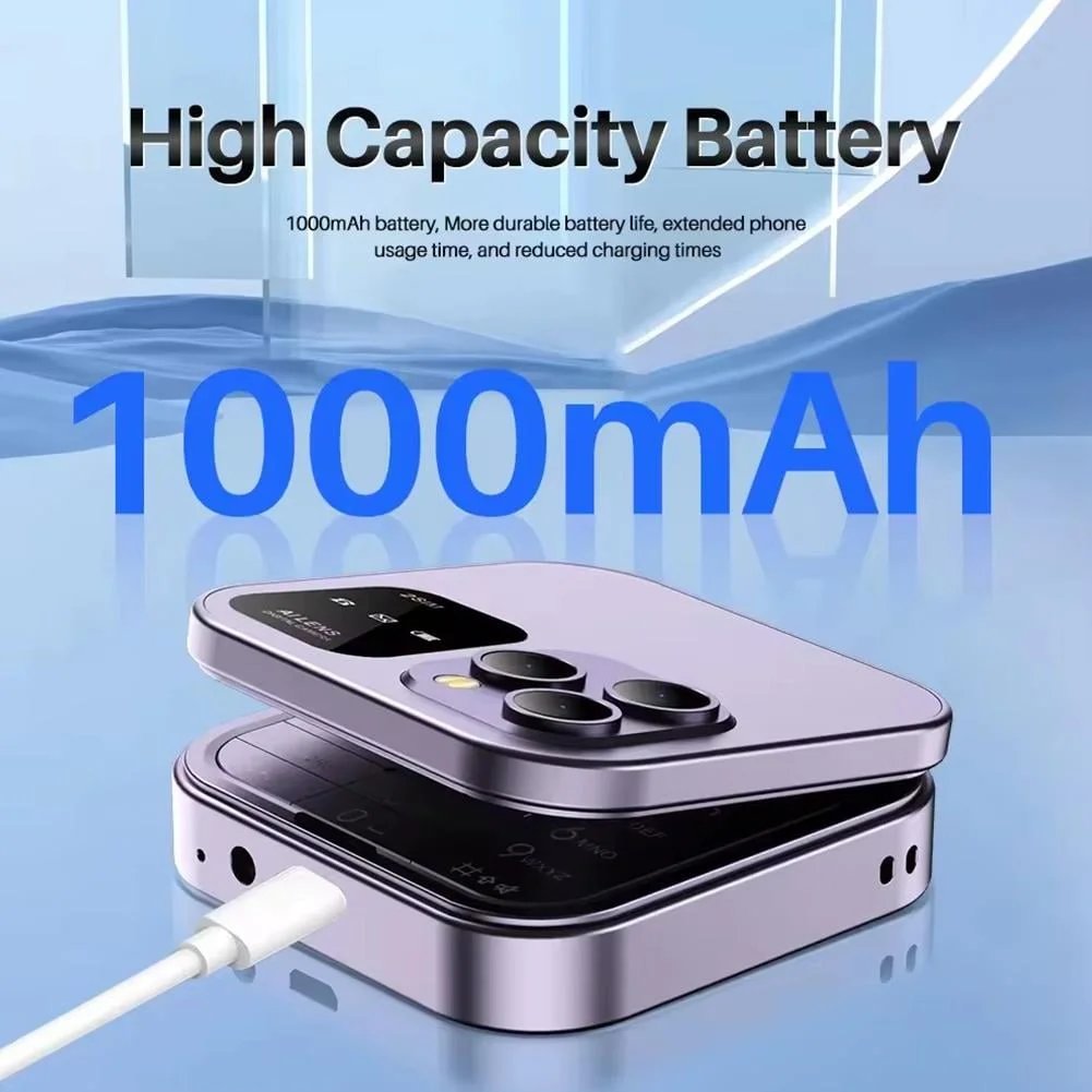 [Counter genuine]2024 New Mini Flip Mobile Phone 2 SIM Card Small Display Foldable Cell Phone