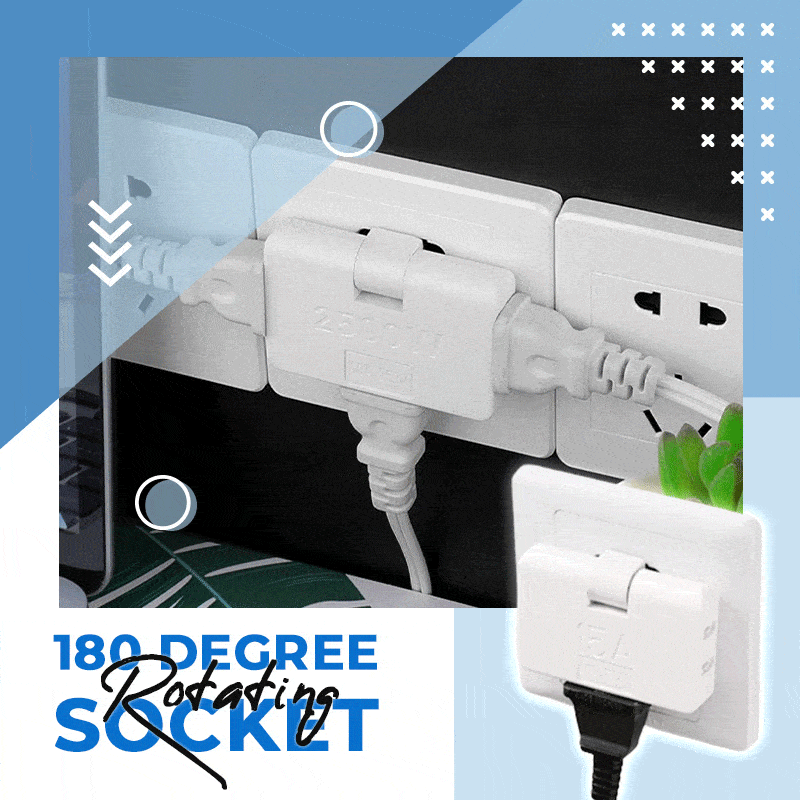 🔥HOT SALE🔥Rotatable Socket Converter One In Three 180 Degree Extension Plug