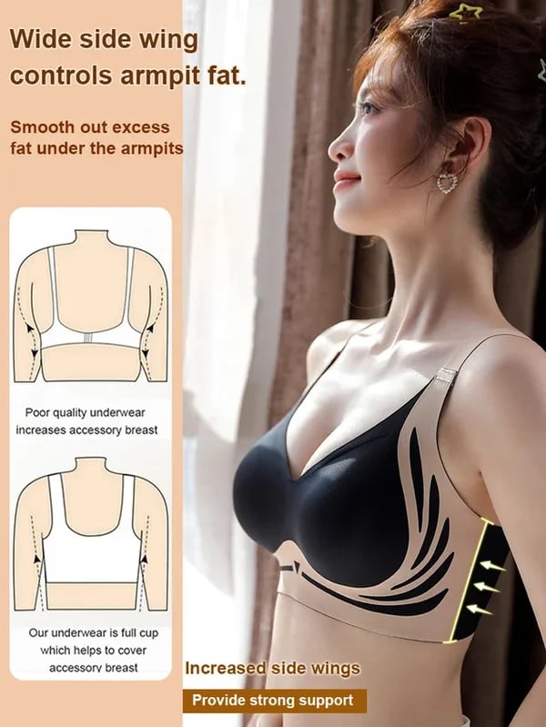 🎁Last Day 49% Off - Super gather bra | Wireless Push-up Bra👍No more sagging breasts