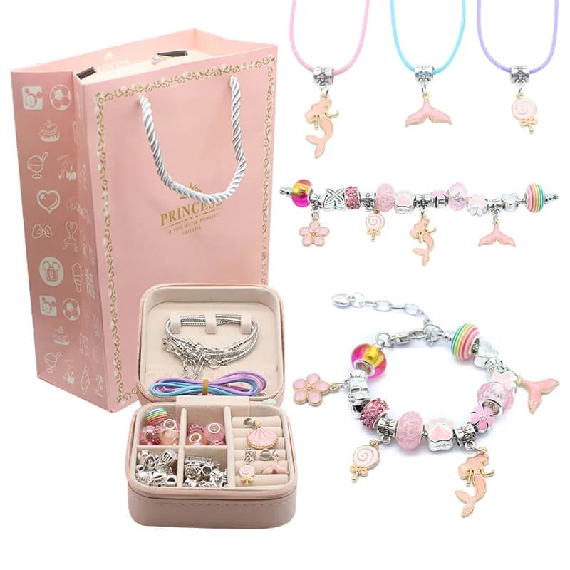 🎄Christmas Hot Sale🤩Charm Bracelet Jewerly Making Kit - The Best Gift For Children