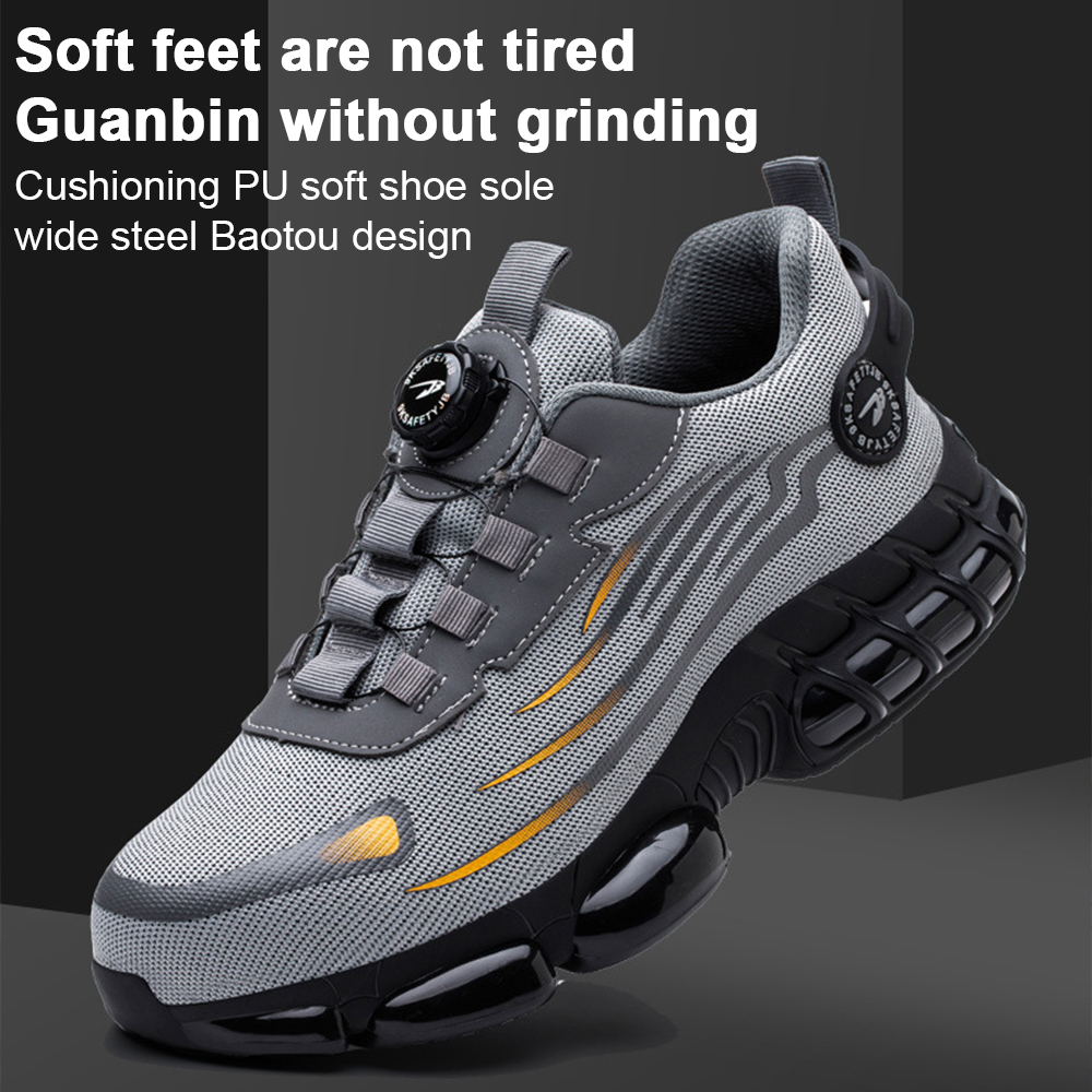 Wearscomfy Men's Smash and Stab Resistant Work Safety Shoes - Buy 2 Free Shipping