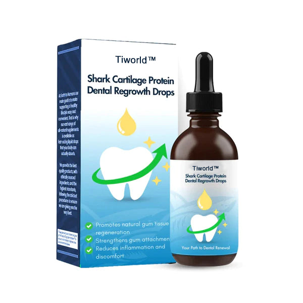 🔥Last Day Promotion 49% OFF--Shark Cartilage Protein Dental Regrowth Drops💖