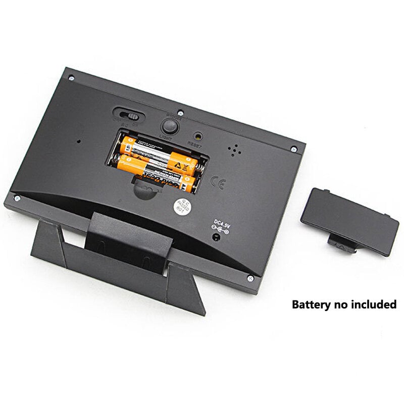 (🎁2023-Christmas Hot Sale🎁)Digital LED Temperature Humidity Monitor Weather Forecast LED Table Alarm Clock