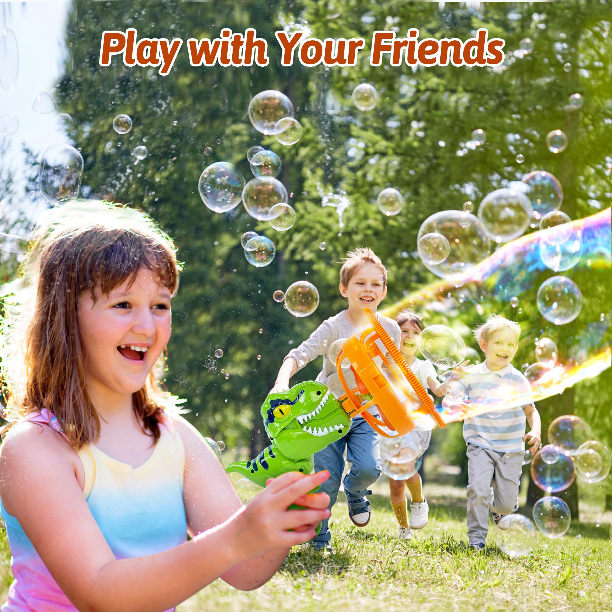 🔥LAST DAY SAVE 49% OFF 🔥Electric Fan Dinosaur Bubble Machine(BUY 2 FREE SHIPPING)