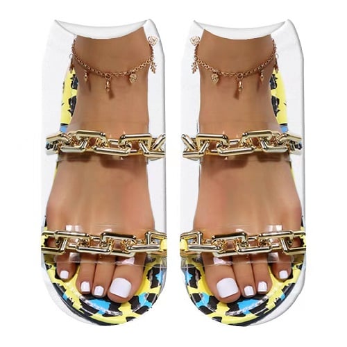 🔥BUY MORE SAVE MORE —Women Manicure Print Flip Flop Socks