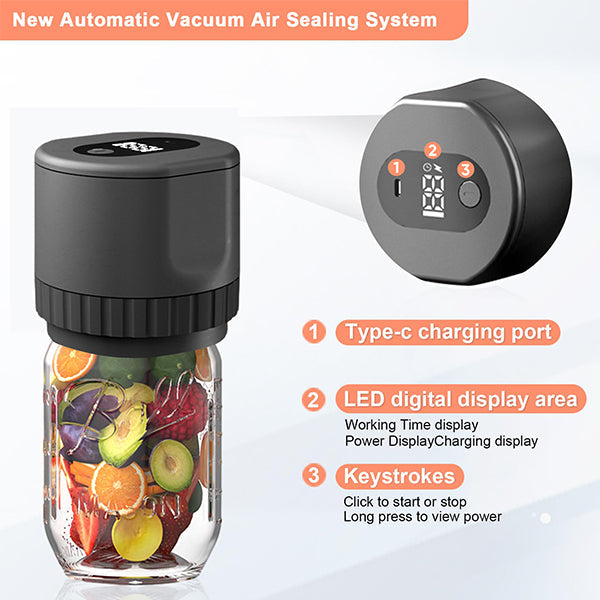 🔥Early Christmas Promotion🔥Electric Vacuum Sealer For Mason Jars