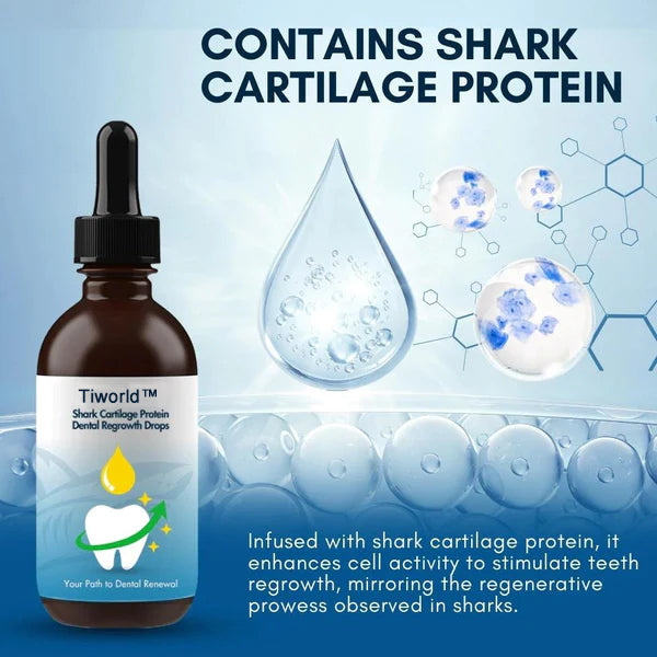 🔥Last Day Promotion 49% OFF--Shark Cartilage Protein Dental Regrowth Drops💖