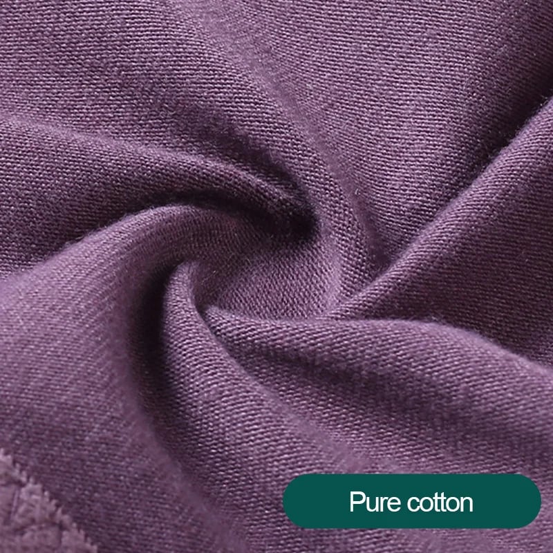 Plus Size Skin-Friendly Cotton Front Button Bra