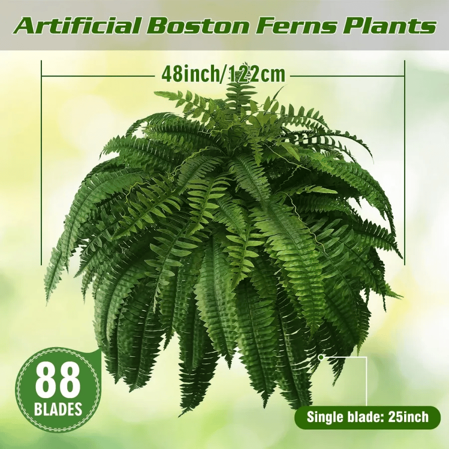 ✨This Week's Special Price $24.99💥UV Resistant Lifelike Artificial Boston Fern