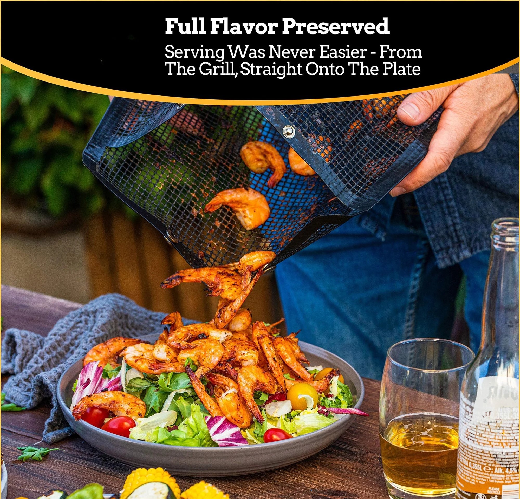 Last Day Promotion SAVE 49% OFF🔥Reusable Non-Stick BBQ Mesh Grilling Bags