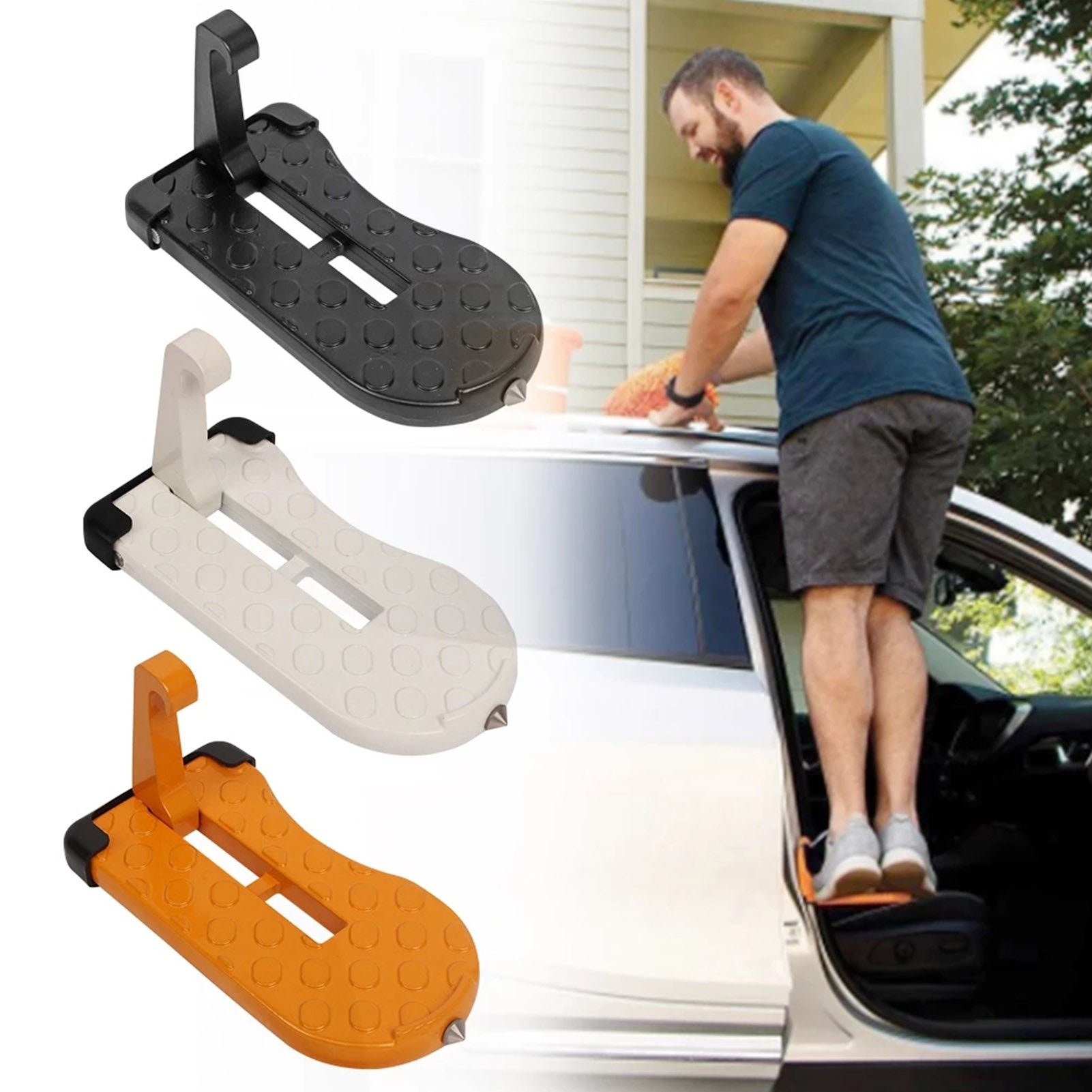 (🔥HOT SALE NOW 49% OFF) - Newly Upgraded Foldable Car Door Step Fits in All Kind of Vehicle