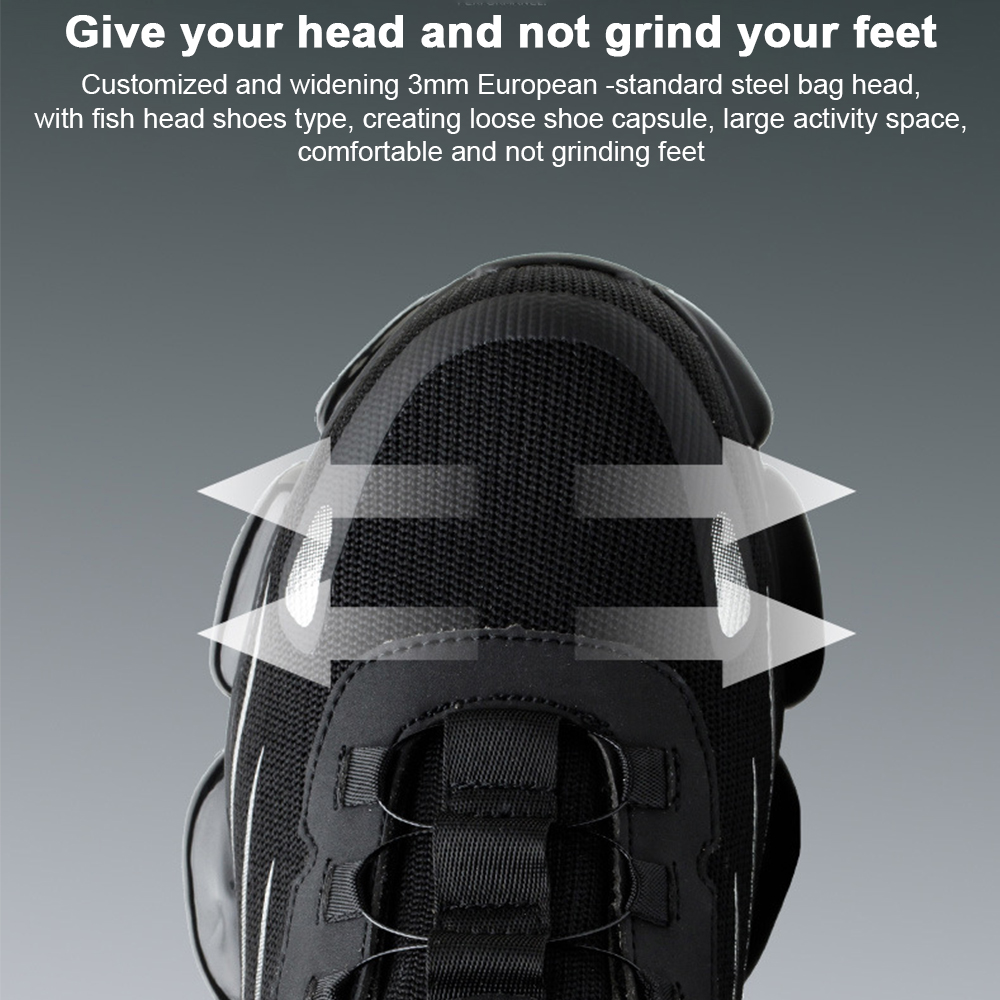 Wearscomfy Men's Smash and Stab Resistant Work Safety Shoes - Buy 2 Free Shipping