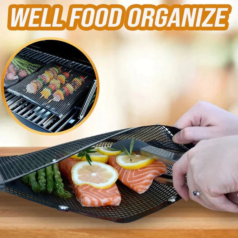 🔥BIGGEST SALE - 49% OFF🔥🔥Reusable Non-Stick BBQ Mesh Grilling Bags🌙