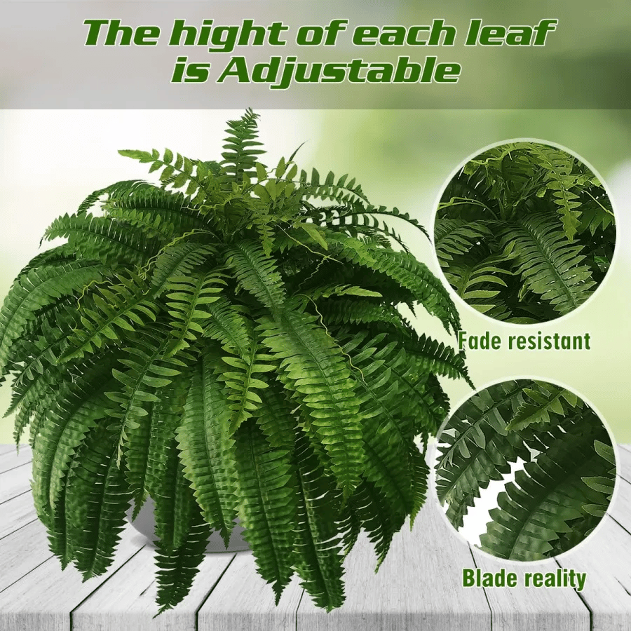 ✨This Week's Special Price $24.99💥UV Resistant Lifelike Artificial Boston Fern