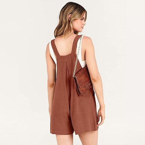 🔥Last Day 50% OFF🔥 Casual Adjustable Strap Loose Bib Rompers