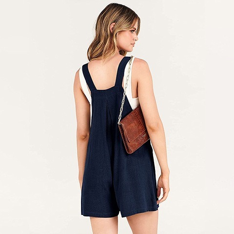 🔥Last Day 50% OFF🔥 Casual Adjustable Strap Loose Bib Rompers