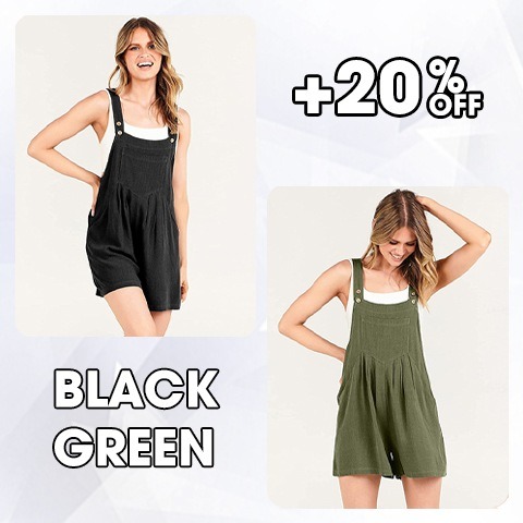 🔥Last Day 50% OFF🔥 Casual Adjustable Strap Loose Bib Rompers