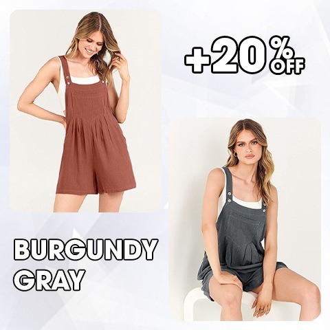 🔥Last Day 50% OFF🔥 Casual Adjustable Strap Loose Bib Rompers