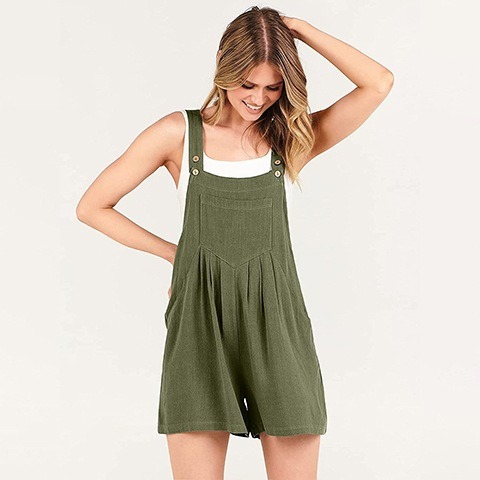 🔥Last Day 50% OFF🔥 Casual Adjustable Strap Loose Bib Rompers