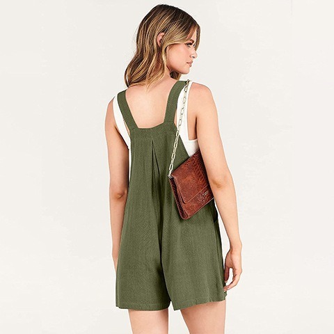 🔥Last Day 50% OFF🔥 Casual Adjustable Strap Loose Bib Rompers