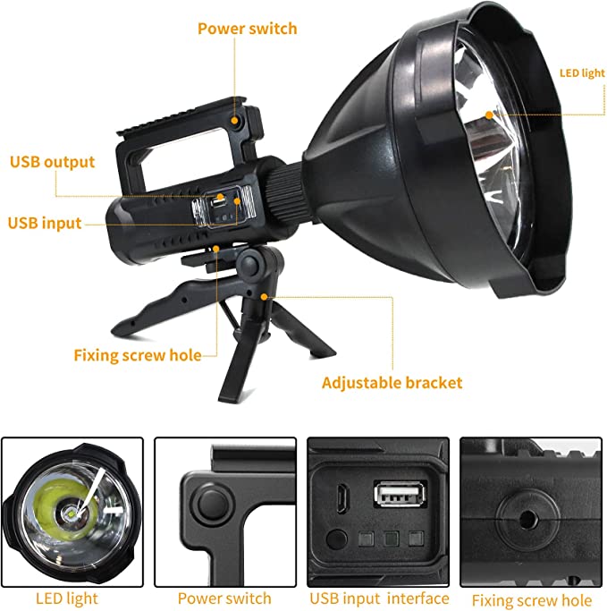 🌈New Year Promotion - LED High power 90000 lumen Handheld Flashlight