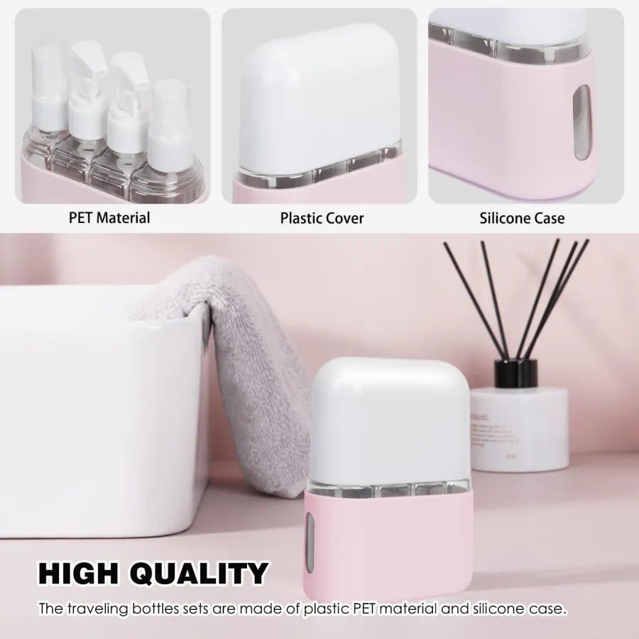 🎁2023-Christmas Hot Sale🎁 Mini Shampoo Dispenser Portable Travel Bottle Set