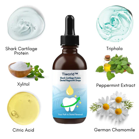 🔥Last Day Promotion 49% OFF--Shark Cartilage Protein Dental Regrowth Drops💖