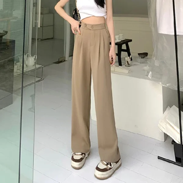 🔥Buy 2, 10% off🔥Figure-flattering, versatile wide-leg, high-waisted trousers