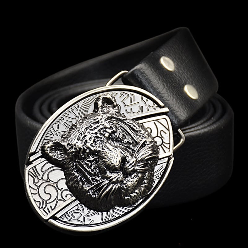 Fashion Punk Men's Genuine Leather Belt With Knife