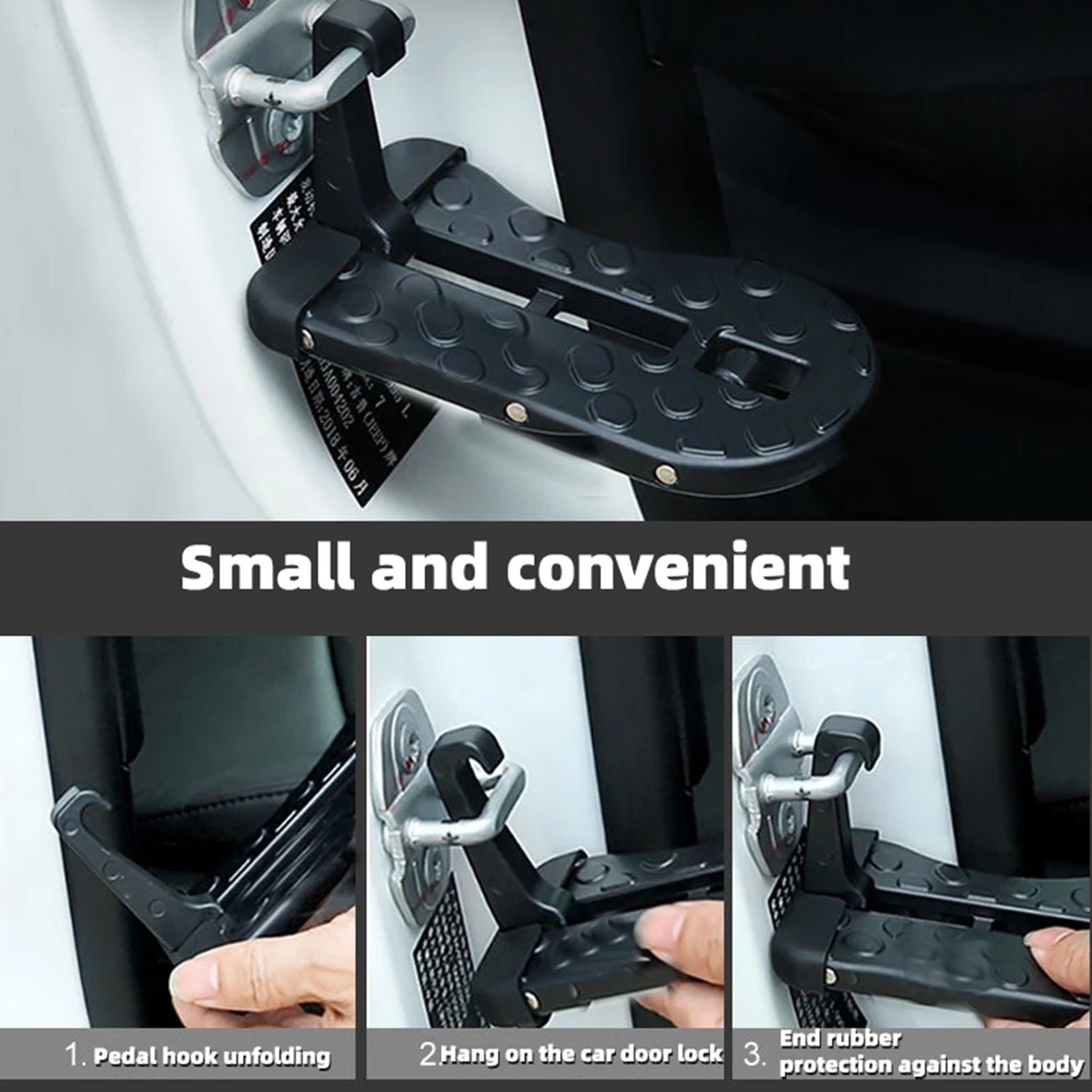 (🔥HOT SALE NOW 49% OFF) - Newly Upgraded Foldable Car Door Step Fits in All Kind of Vehicle