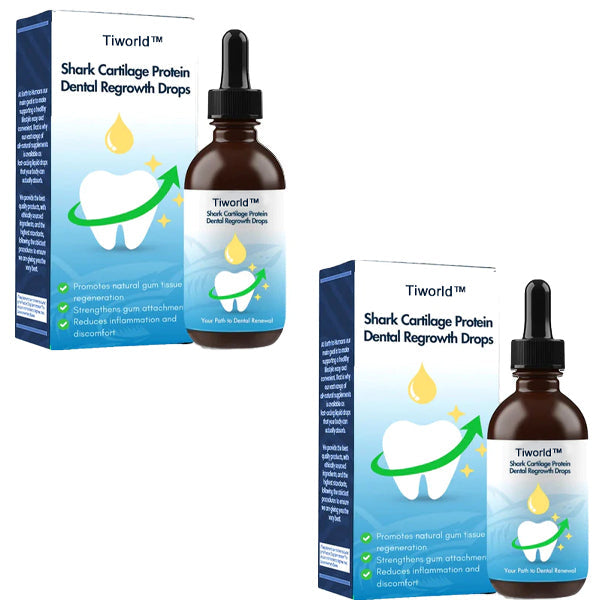 🔥Last Day Promotion 49% OFF--Shark Cartilage Protein Dental Regrowth Drops💖