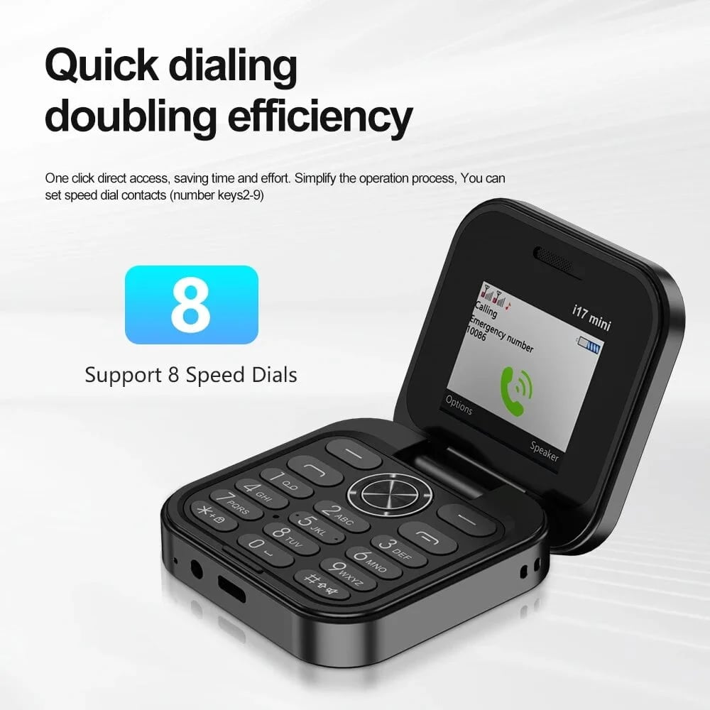 [Counter genuine]2024 New Mini Flip Mobile Phone 2 SIM Card Small Display Foldable Cell Phone