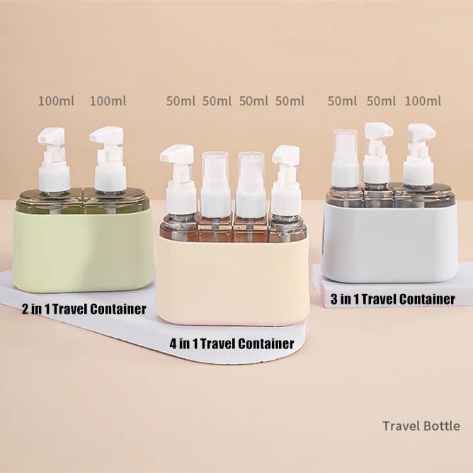 🎁2023-Christmas Hot Sale🎁 Mini Shampoo Dispenser Portable Travel Bottle Set