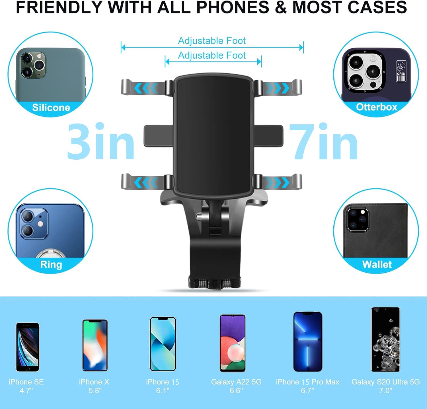 2024 True Upgraded🔥360°Multifunctional Car Dashboard Mobile Phone Holder
