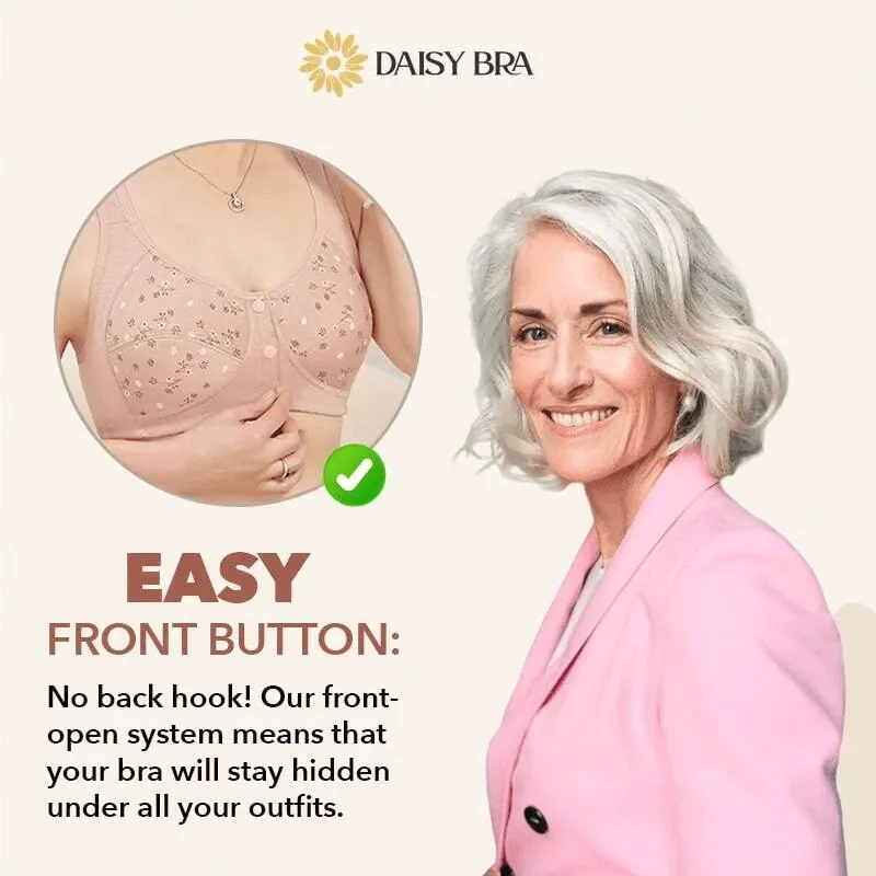 DAISY BRA - LAST DAY 60% OFF - COMFORTABLE & CONVENIENT FRONT BUTTON BRA