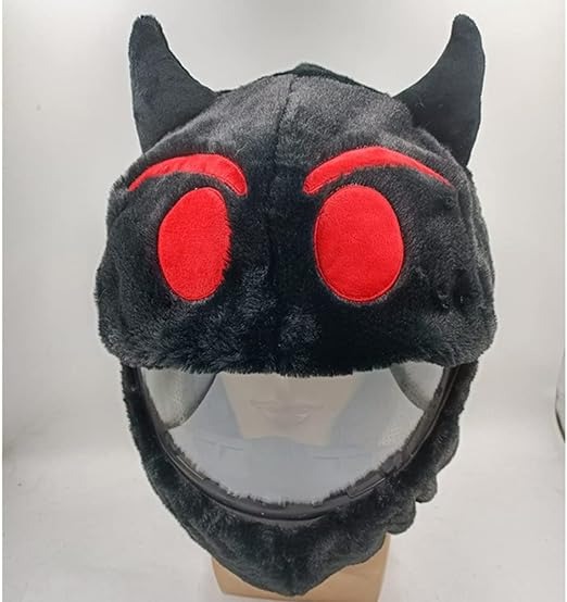 Funny Cartoon Plush Motorcycle Helmet Full Protective Cover