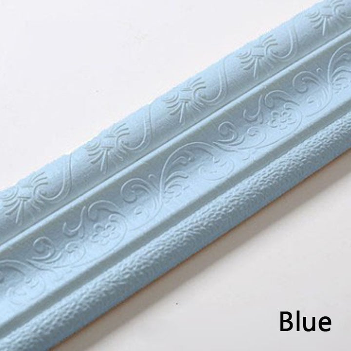 🎁2023-Christmas Hot Sale🎁Adhesive Environmental Protection 3D Wall Edging Strip (7.55 FEET/ROLL)