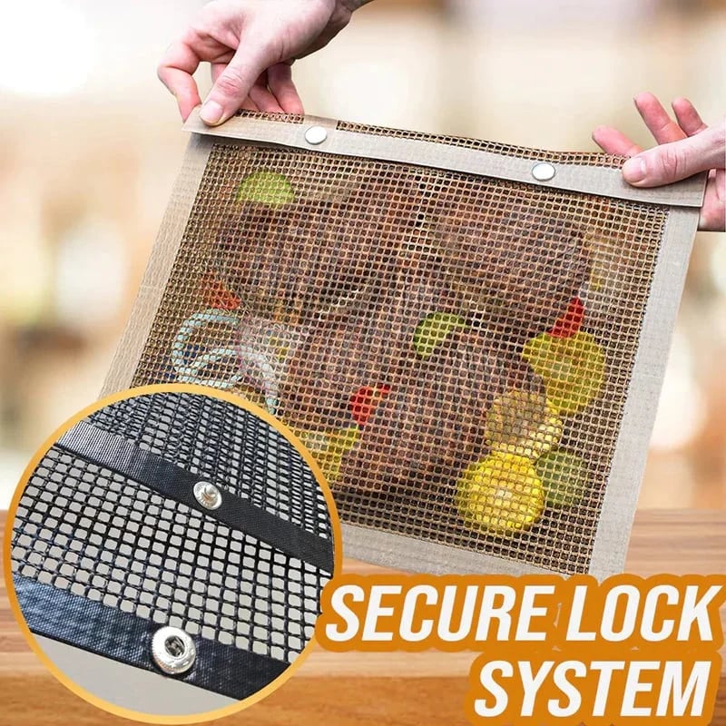 🔥BIGGEST SALE - 49% OFF🔥🔥Reusable Non-Stick BBQ Mesh Grilling Bags🌙