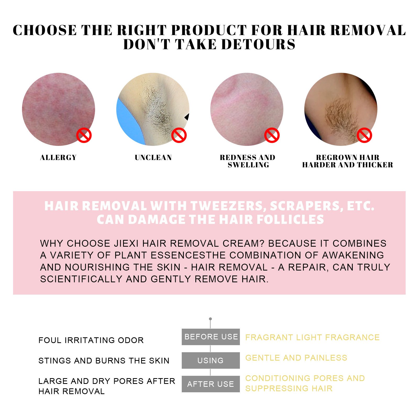 🔥Last Day SALE OFF 60%🔥 EELHOE Beeswax Hair Removal Mousse