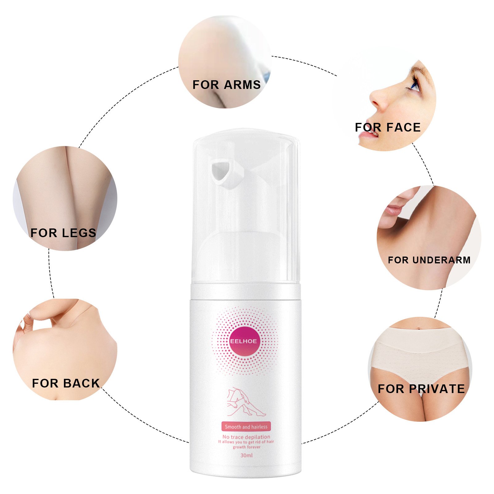 🔥Last Day SALE OFF 60%🔥 EELHOE Beeswax Hair Removal Mousse