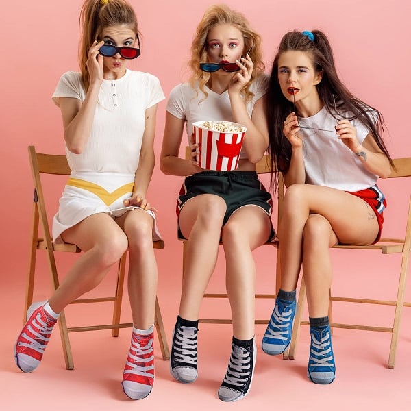 🔥BUY MORE SAVE MORE —Women Manicure Print Flip Flop Socks