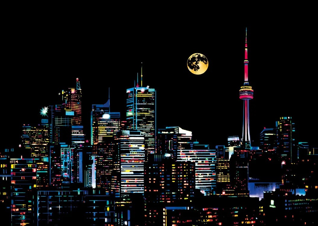 Diy Scratch Painting Series Colorful City