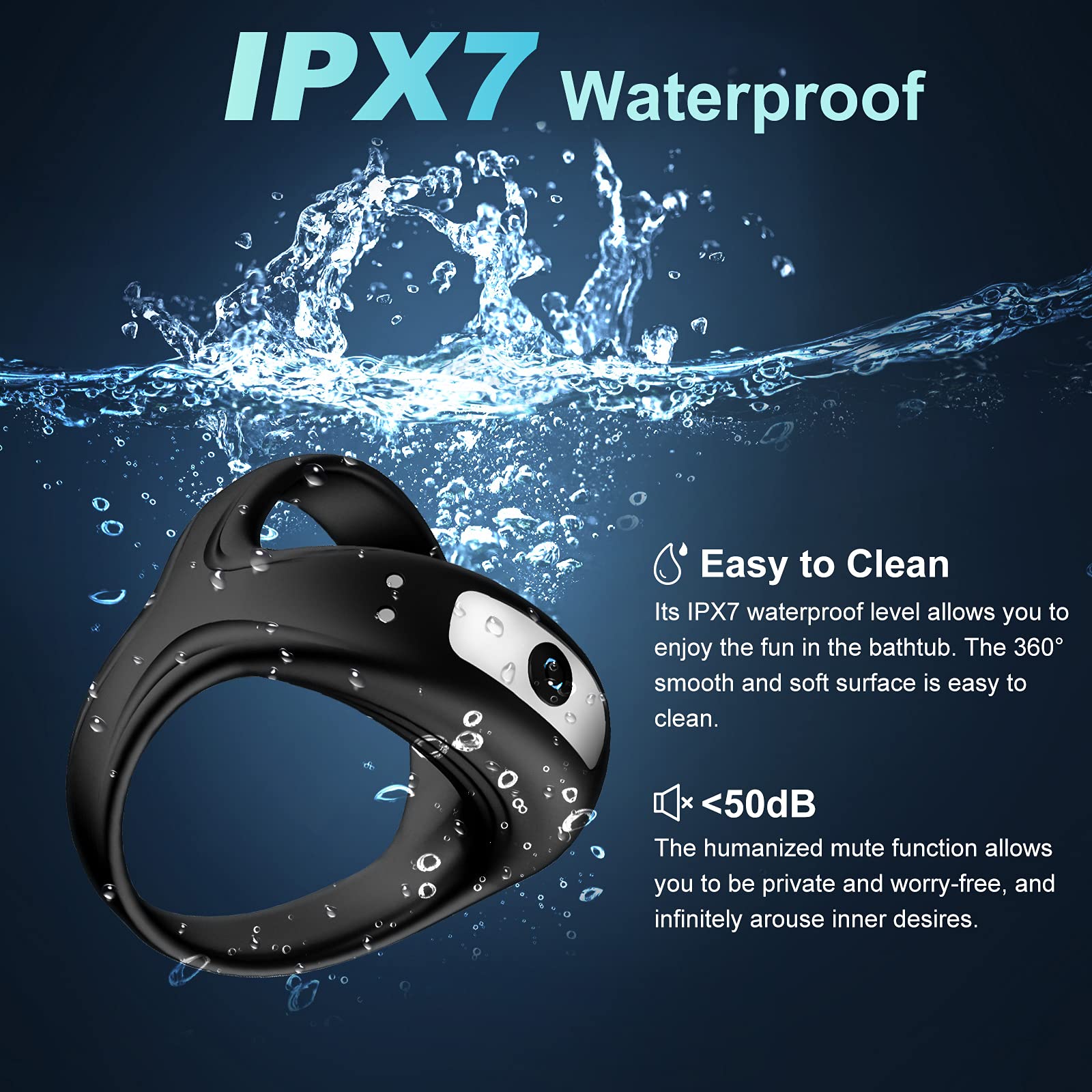 🎁2024 Latest Explosion Low Price 💥💥-💕Reusable Penis Ring Vibrator（God Of War Seven Times A Night）😍