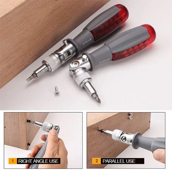 🔥2023 newest idea!🔥10 in 1 Multi-Angle Ratchet Screwdriver